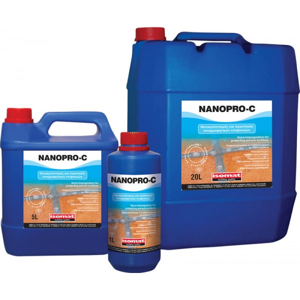 Στεγανωτικα - NANOPRO-C ISOMAT Νανοεμποτισμός για προστασία απορροφητικών επιφανειών 1 LT