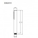 Μπαταριες Μπανιου - La Torre New Tech E082019 Skinny Inox Τηλέφωνο Ντους