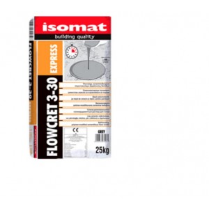 Isomat Flowcret 3-30 25 kg Ταχύπηκτο Ρητινούχο Αυτοεπιπεδούμενο Τσιμεντοκονίαμα Εξομάλυνσης Δαπέδων