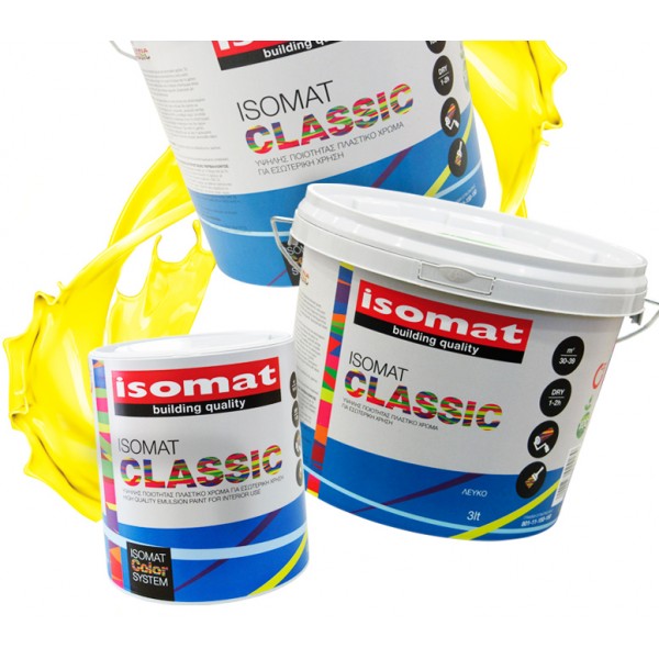 ISOMAT CLASSIC  10lt Χρώμα υψηλής ποιότητας για εσωτερική χρήση