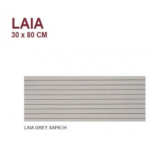 Karag Laia Grey Χάραξη 30 x 80 cm Πλακάκι Τοίχου
