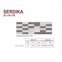 Πλακακια - Karag Serdika Relieve Frio 20 x 60 cm Πλακάκι Τοίχου