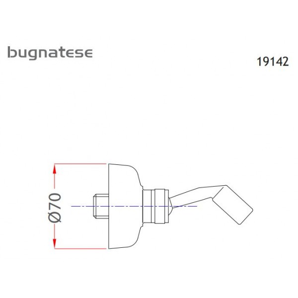 Μπαταριες Μπανιου - Bugnatese Denver 19142 Χρωμέ Επίτοιχο Στήριγμα Τηλεφώνου