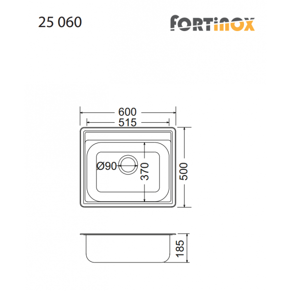 Fortinox VALLEY 25060 60x50 εκ ΛΕΙΟΣ FORTINOX