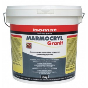 Isomat Marmocryl Granit 25 kg Ακρυλικό Παστώδες Επίχρισμα Εμφάνισης Γρανίτη G110